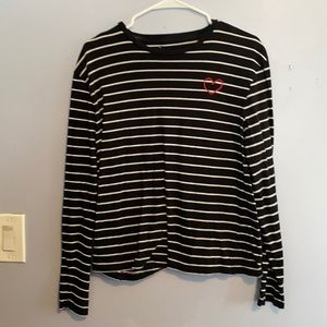Size large long sleeve striped shirt